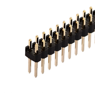 La doppia fila di plastica ha stampato i connettori del circuito, il passo SMD Pin Header di 2.54mm