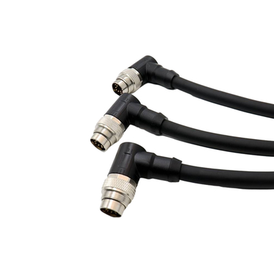Maschio industriale della copertura di PVC del grado dell'assemblaggio cavi impermeabile di Shell M5 M16 del metallo alla femmina