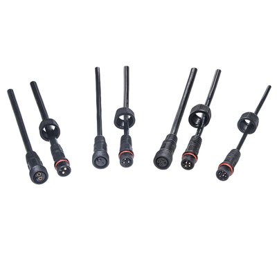 Maschio impermeabile nero del cavo elettrico di colore M14 M21 al rivestimento di PVC femminile