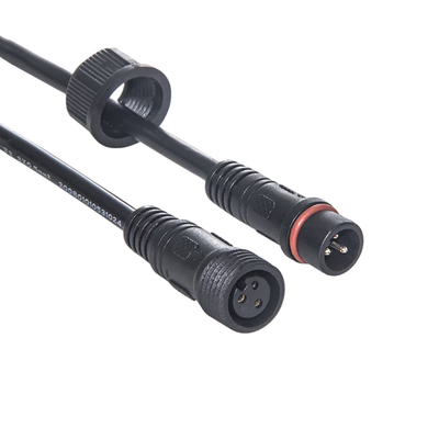 Maschio impermeabile nero del cavo elettrico di colore M14 M21 al rivestimento di PVC femminile