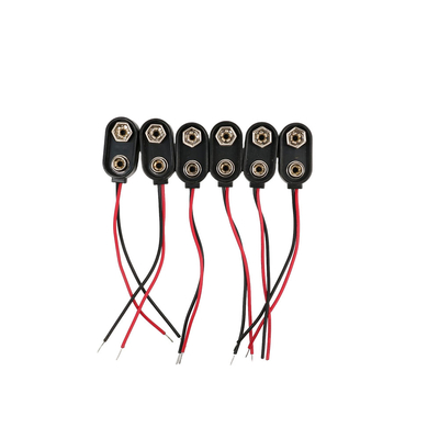 15cm 2 Pin Cable Wire Assemblies, spedente e trattante il tipo improvviso della clip della batteria dei cablaggi del cavo del connettore