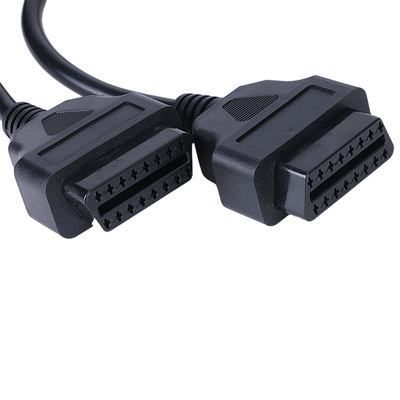 2 in 1 maschio del cablaggio 16pins del cavo dell'automobile di Overmolded al tipo femminile del separatore di 2 Y