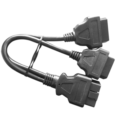 2 in 1 maschio del cablaggio 16pins del cavo dell'automobile di Overmolded al tipo femminile del separatore di 2 Y