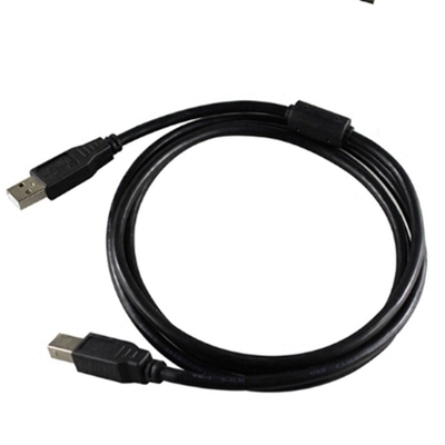 Cavo ad alta velocità nero di USB, un maschio ad uno stampatore femminile Cord di 2,0 USB