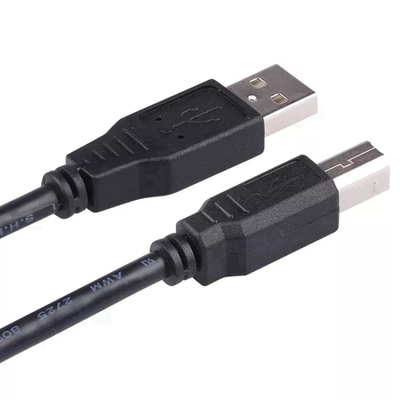 Cavo ad alta velocità nero di USB, un maschio ad uno stampatore femminile Cord di 2,0 USB