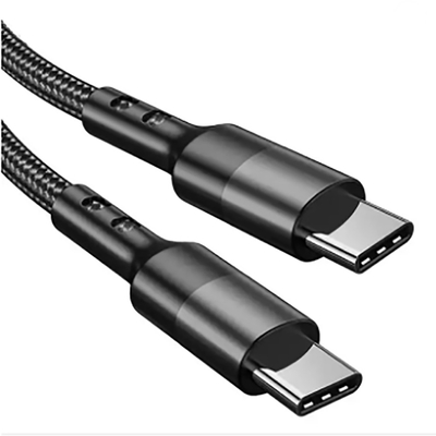 colore nero intrecciato di nylon del cavo di USB C di lunghezza di 3Ft per la compressa del computer portatile