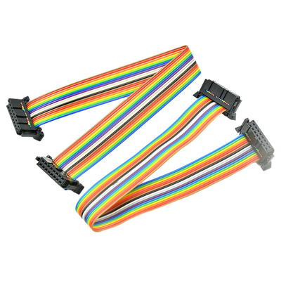Connettori su misura del passo del calibro di cavo di IDC 16 Pin Flat Ribbon Cable With AWG28# 2.54mm
