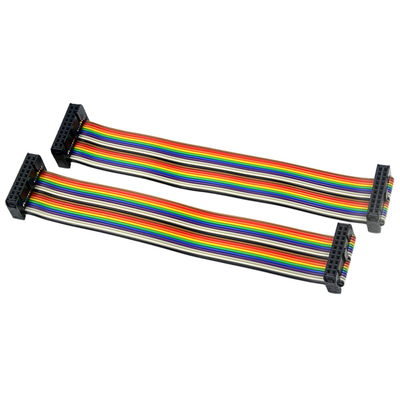 Gli assemblaggi cavi di colore IDC dell'arcobaleno, del passo di 2mm cavo a nastro 40 il Pin di Pin 60 di Pin 50