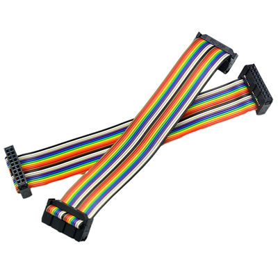Gli assemblaggi cavi di colore IDC dell'arcobaleno, del passo di 2mm cavo a nastro 40 il Pin di Pin 60 di Pin 50