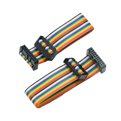 Gli assemblaggi cavi di colore IDC dell'arcobaleno, del passo di 2mm cavo a nastro 40 il Pin di Pin 60 di Pin 50