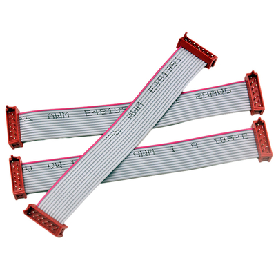 partita 12P del connettore di colore rosso di AMP 215083 degli assemblaggi cavi del passo IDC di 1.27mm micro