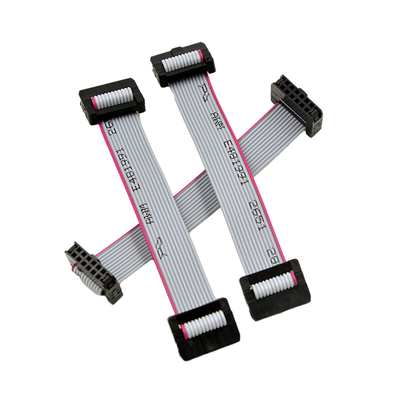 Assemblaggi cavi piani del nastro IDC con il Pin doppio 6 Pin Connector di fila 2x3 del passo di 2.00mm