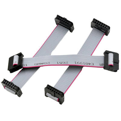 Assemblaggi cavi piani del nastro IDC con il Pin doppio 6 Pin Connector di fila 2x3 del passo di 2.00mm