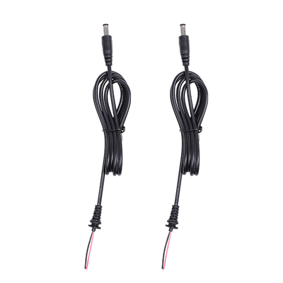 Assemblaggi cavi maschii e femminili di potere con dc di gommino di protezione barilotto Jack di 2.1mm x di 5.5mm