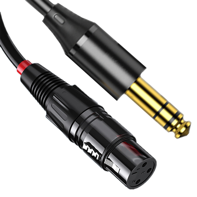 3,5 maschio su misura di Pin XLR di millimetro Jack Coiled Cable 7 alla femmina 3 Pin Xlr For Video Audio