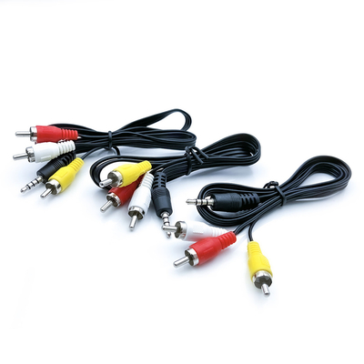 video audio cavi 3 RCA di 20m a 3 RCA con convertitore dell'adattatore di spina maschio l'audio