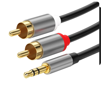 Video audio cavi variopinti, Rca 3.5Mm Digital di Jack Cables 2 di stereotipia al maschio per l'automobile