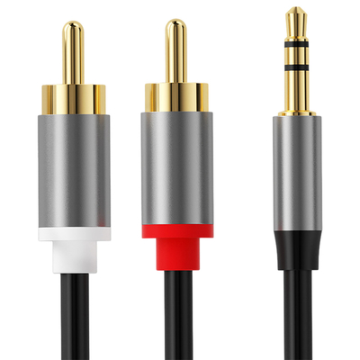 Video audio cavi variopinti, Rca 3.5Mm Digital di Jack Cables 2 di stereotipia al maschio per l'automobile