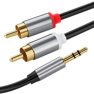 Video audio cavi variopinti, Rca 3.5Mm Digital di Jack Cables 2 di stereotipia al maschio per l'automobile