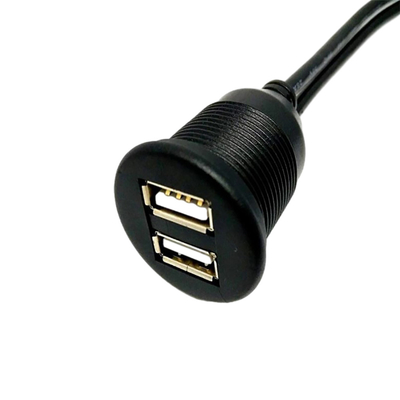 Cavo doppio impermeabile della porta USB USB2.0 1 metro per il motociclo dell'automobile