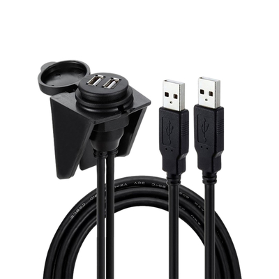 Cavo doppio impermeabile della porta USB USB2.0 1 metro per il motociclo dell'automobile