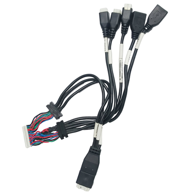 Alloggio della piegatura del cavo dell'assemblaggio cavi JST PH2.0 di Overmolding dell'alloggio di ATX alla femmina USB2.0