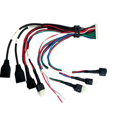 Alloggio della piegatura del cavo dell'assemblaggio cavi JST PH2.0 di Overmolding dell'alloggio di ATX alla femmina USB2.0