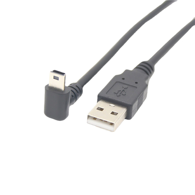 Cavo di dati di carico di USB del maschio di USB 2.0 Mini With Right Angle Connector