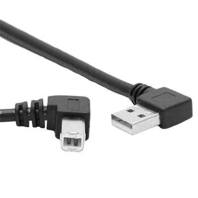 Grado L tipo angolo sinistro ad angolo retto doppio di Data Cable With 90 della stampante di USB del 1 tester