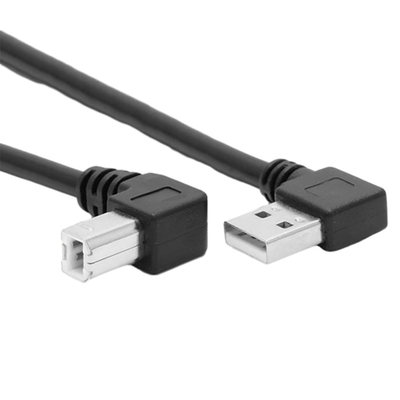 Grado L tipo angolo sinistro ad angolo retto doppio di Data Cable With 90 della stampante di USB del 1 tester