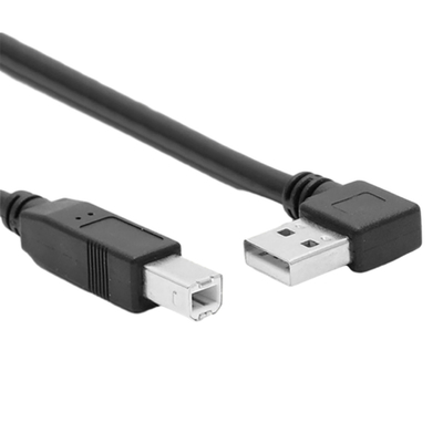 Grado L tipo angolo sinistro ad angolo retto doppio di Data Cable With 90 della stampante di USB del 1 tester
