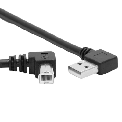 Grado L tipo angolo sinistro ad angolo retto doppio di Data Cable With 90 della stampante di USB del 1 tester