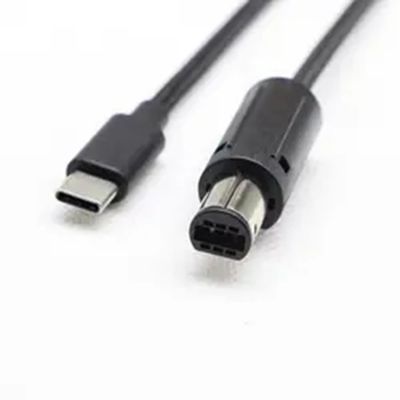 maschio di USB 2.0 di Cable Type C del regolatore di Gamecube intrecciato 2m al maschio 6pin