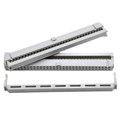 64 contatto Gray Insulation For Flat Cable del connettore di Pin 2,54 millimetro IDC singolo