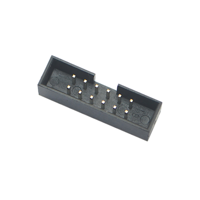 I connettori femminili ad angolo retto del circuito stampato si raddoppiano intestazione della scatola del passo di fila 1.27mm 2.54mm