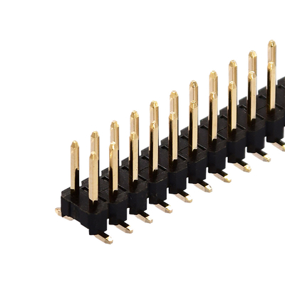Tipo ad angolo retto diritto di fila di SMT Pin Header Connector Single Dual
