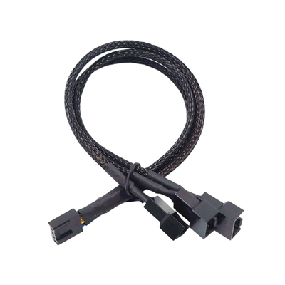 cablaggio del cavo schermato foglio di alluminio degli assemblaggi cavi del connettore di amp del passo di 2.54mm per il fan del PC