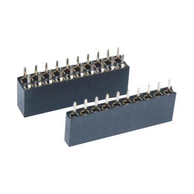 Connettore femminile per PCB ad angolo retto 0.5A a 3A attraverso il foro 2.54mm 2.0mm Pitch