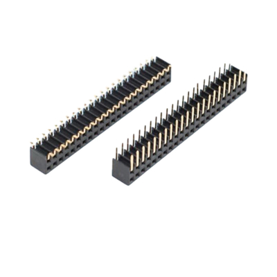 Connettore femminile per PCB ad angolo retto 0.5A a 3A attraverso il foro 2.54mm 2.0mm Pitch