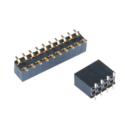 Passo femminile dell'intestazione 2.54mm di SMT del singolo di fila 2P-40P connettore doppio del PWB