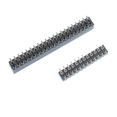 1.27mm Pitch SMT Pin Header PCB Connector doppia fila 4P a 60P THT