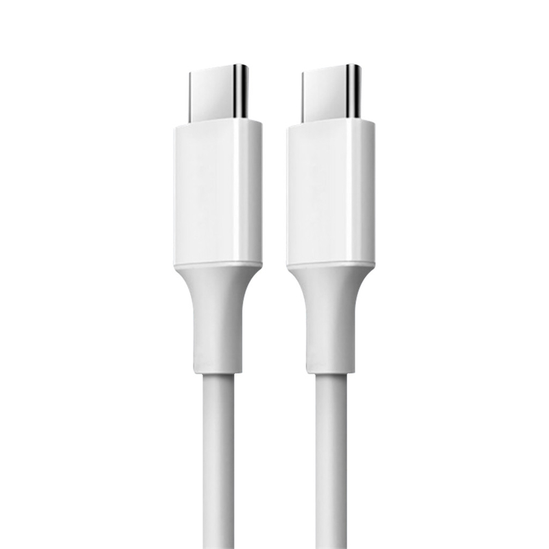 Colore bianco USB C - cavo veloce della tassa di C con il rivestimento di PVC 20V 3A 60W