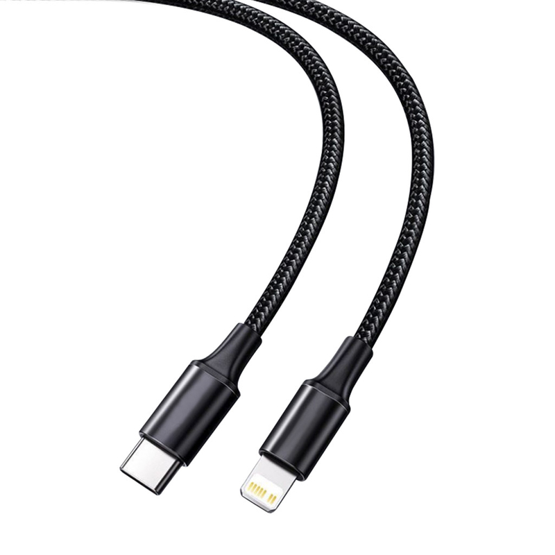 Cavo di carico veloce di USB di colore nero con velocità intrecciato di nylon di trasferimento della copertura 10Gbps