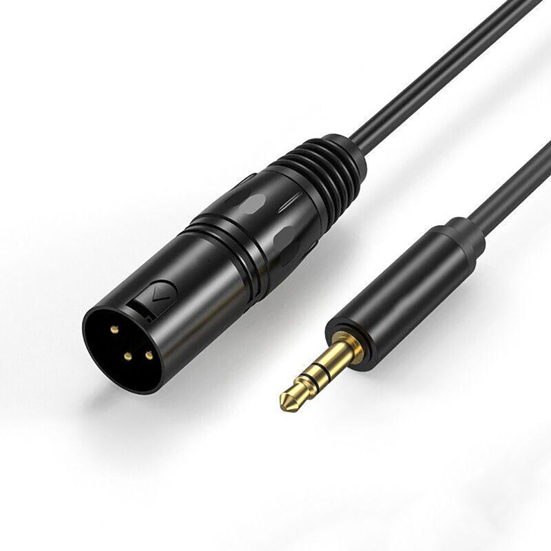 3,5 maschio su misura di Pin XLR di millimetro Jack Coiled Cable 7 alla femmina 3 Pin Xlr For Video Audio