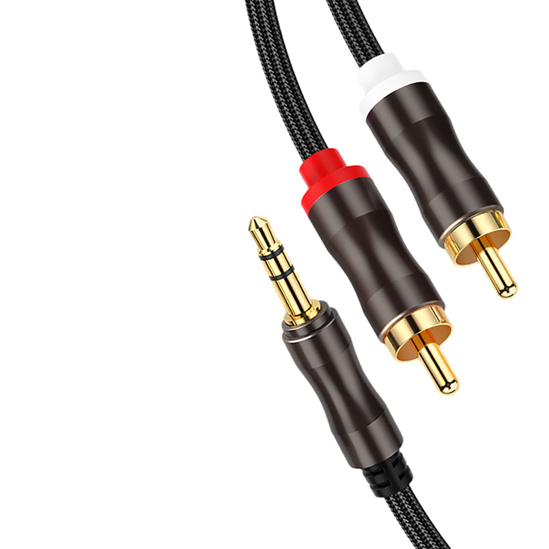 Video audio cavi variopinti, Rca 3.5Mm Digital di Jack Cables 2 di stereotipia al maschio per l'automobile