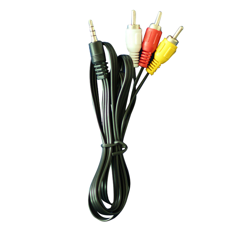 Dc bianco giallo rosso 3.5mm di colore dei video audio cavi del 1 tester per il videoregistratore della TV