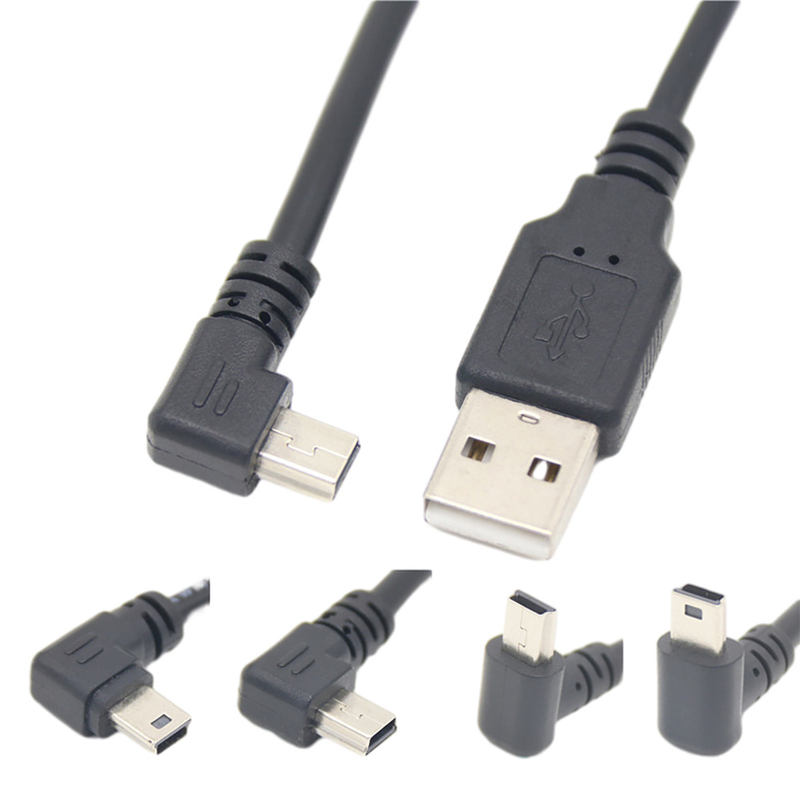 Cavo di dati di carico di USB del maschio di USB 2.0 Mini With Right Angle Connector