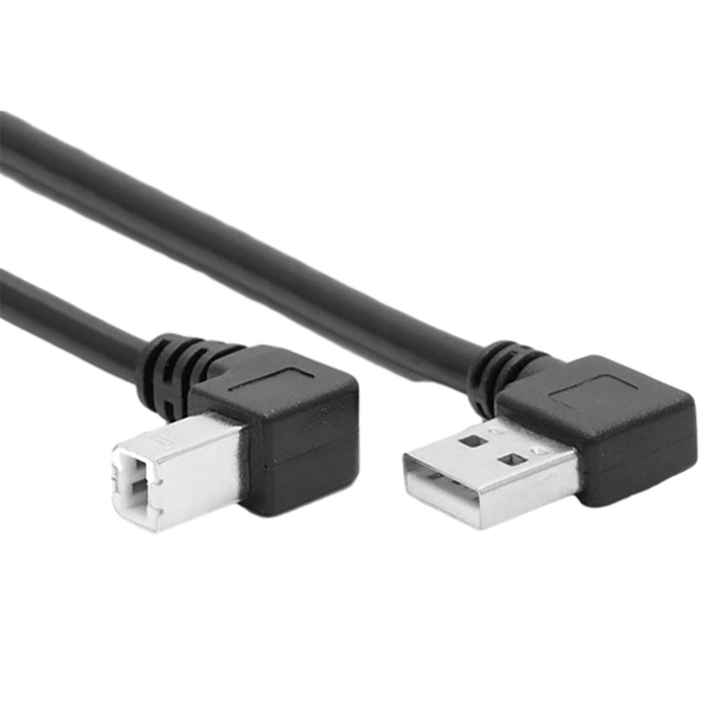 Grado L tipo angolo sinistro ad angolo retto doppio di Data Cable With 90 della stampante di USB del 1 tester
