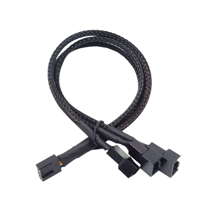 cablaggio del cavo schermato foglio di alluminio degli assemblaggi cavi del connettore di amp del passo di 2.54mm per il fan del PC