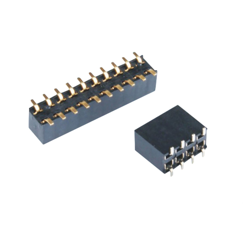 Passo femminile dell'intestazione 2.54mm di SMT del singolo di fila 2P-40P connettore doppio del PWB